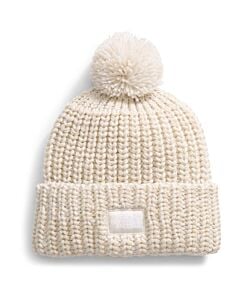 The North Face Cozy Chunky Cabin Beanie- Gardenia White