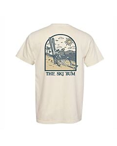 The Ski Bum Skelly Beach Tee- Ivory
