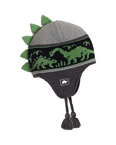 Turtle Fur Dr Dino Beanie Kid's- Gray