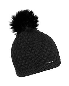 Turtle Fur Snowfall Hat- Black