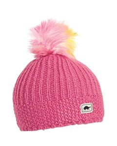 Turtle Fur Suzie Beanie Kid's- Hot Pink