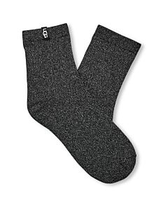 Ugg Lavinia Shimmer Quarter Sock Women's- Black