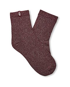 Ugg Lavinia Shimmer Quarter Sock Women's- Wild Grape