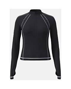 Under Armour CG ½ Zip Women's- Black/ White/ Metallic Silver