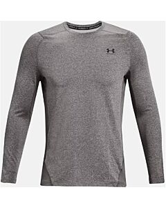 Under Armour CG Fitted Crew Men's- Charcoal Light Heather/ Black