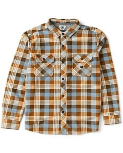 Vissla Eco-Zy L/S Polar Flannel Men's- Faded Denim
