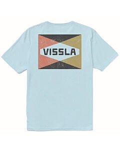 Vissla Spectrum Organic Tee Men's- Blue Mist