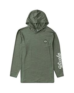 Vissla Twisted Hooded Sunshirt Men's- Army Heather
