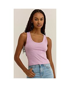 Z Supply Essy Rib Top Women's- Washed Orchid