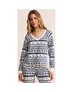 Z Supply Slopes Fairisle Top Women's- Vanilla Ice