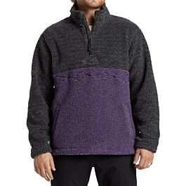 ◆codegraphy◆ Heavy boa cut utility fleece jumper black CBB billabong-boundary-tombstone-