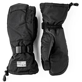 Hestra Gauntlet 3-Finger Men's- Black/ Black