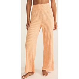Z Supply Dawn Smocked Rib Pant Women's- Malibu Orange