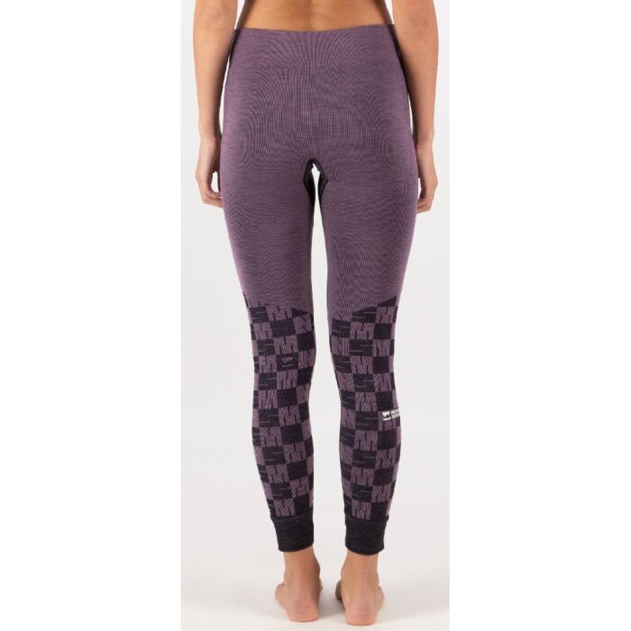Mons Royale Ascender Merino Legging Women's- Mauve/ Black