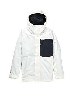 Burton Powline 2L Jacket Men's- Stout White/ True Black